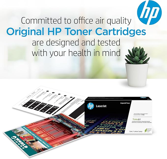 HP 206X Yellow High-yield Toner Cartridge | Works with HP Color LaserJet Pro M255, HP Color LaserJet Pro MFP M282, M283 Series | W2112X