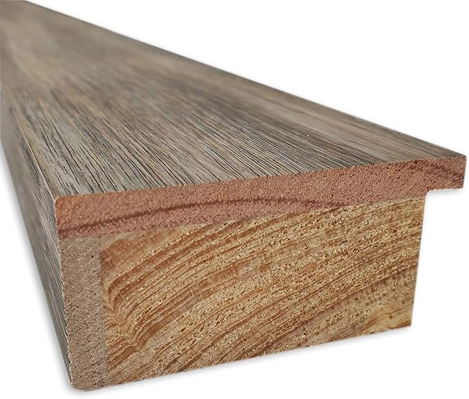 Amanti Art Natural Cork Board for Wall, 17x35 Vision Board with Brown Wood Frame, Medium Corkboard Office Decor for Home Organization, Country Rustic Corkboard Pinboard to Display Items for Home