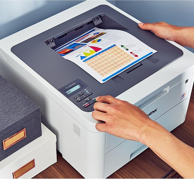 Brother HL-L3210CW Compact Digital Color Printer Providing Laser Printer Quality Results with Wireless