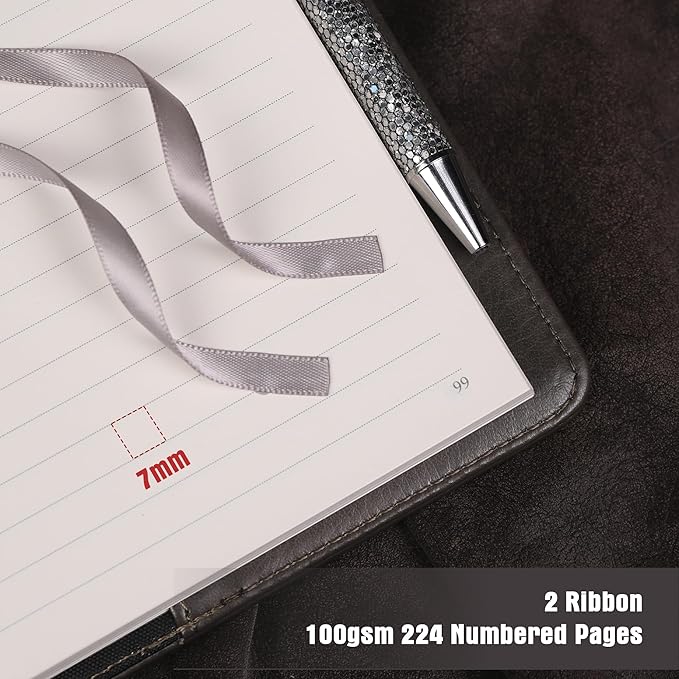 TIEFOSSI Diary with Lock for Women Girls, Lined Locked Journal, Butterfly Journal Notebook with Pen and Bookmark, A5 Refillable Locking Journals for Writing, 224 Numbered Pages