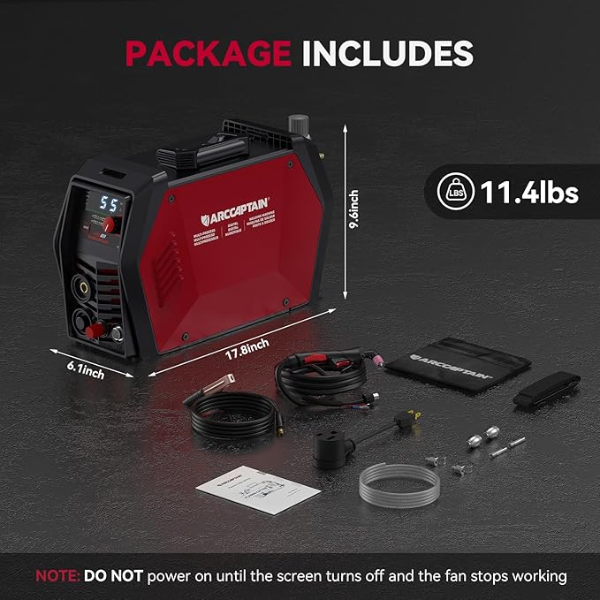 ARCCAPTAIN iControl Cut55 Pro Plasma Cutter, [APP Control] 55 Amp Non-Touch Pilot Arc 120V/240V Plasma Cutter Machine, Large LED Display and 2T/4T, 3/4 inch Maximum Cut, DC Inverter IGBT