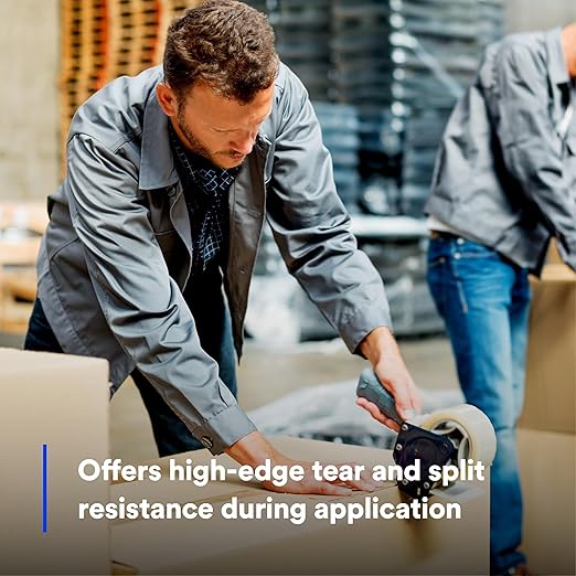 3M Tartan Box Sealing Tape 305, Clear, Light Duty, Durable, 1.88 in x 109.36 yds (48 mm x 100 m), 36 Rolls/Case