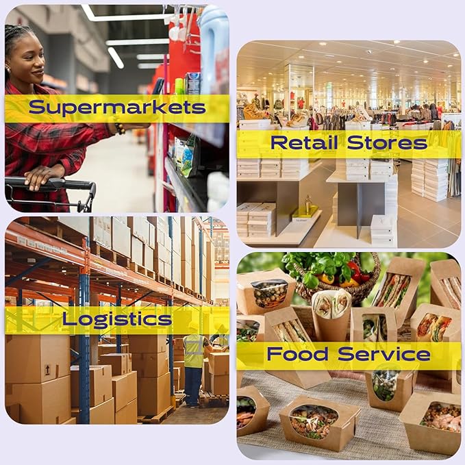 CEPRICO - Customizable CĀS Scale Labels - 48 Rolls of Thermal UPC Printing Scale Labels – Compatible with CĀS LST-8010 | Ideal for Supermarkets, Retailers and Grocery Stores