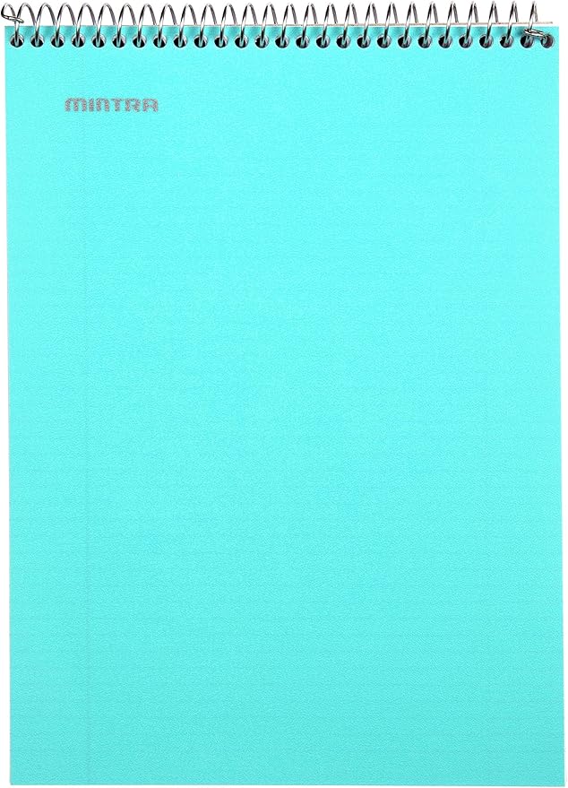 Mintra Office TOP BOUND Durable Spiral Notebooks (Teal, College Ruled 3pk)