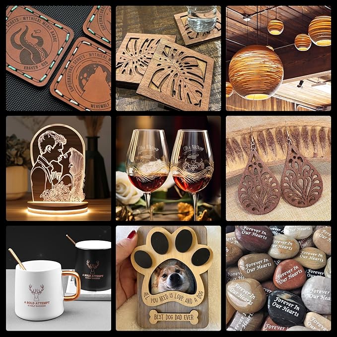 OMTech Pronto 100W CO2 Laser Engraver & Cutter – 40"x24" Workspace, 1,000mm/s Speed, Autofocus, 2-Way Pass, Air Assist, for Wood, Acrylic & More