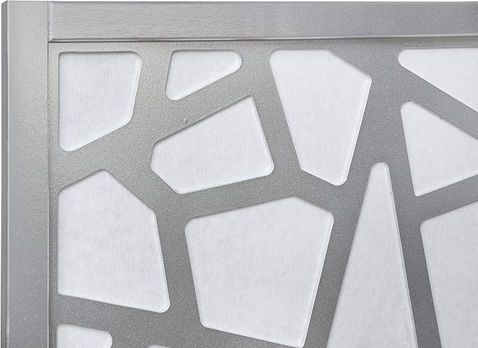 NicBex Room Divider 4 Panel Room Dividers with Paper-Looking Partition Room Dividers and Folding Privacy Screens Wall Divider for Home, Office, Room Separation,70" W x 1" D x 70" H, Silver