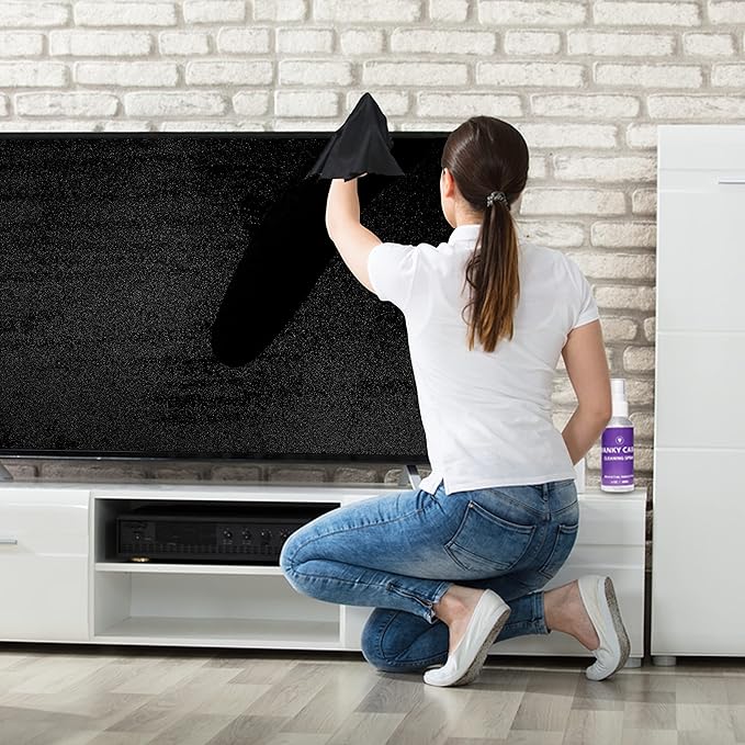 Swanky Computer Screen Cleaner Kit: Set of Electronic Cleaner Spray Microfiber Cleaning Cloth for Tv Cleaner - Ipad Screen Cleaner - iPhone Cleaner - Monitor Cleaner - Laptop Cleaner (2 Oz, 2-Pack)