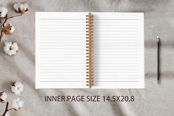 VNWEK Bible Scripture Romans 8:18 Our Present Sufferings Are Not Worth Comparing Spiral Notebook Journal 5.5 x 8.3 inches,Christian Lined Hardcover Spiral Notebook,Christian Gifts for Women Girls