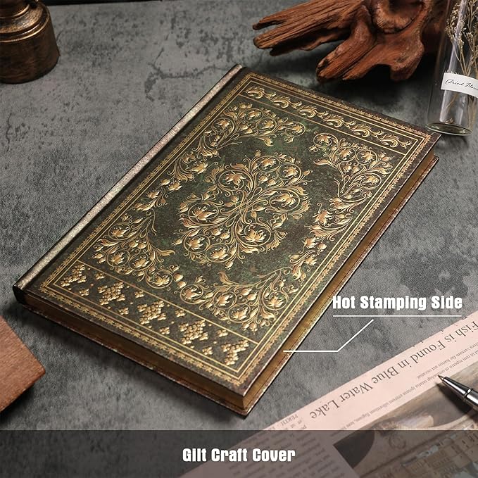 Line Notebooks for Women Men, A5 Aesthetic Hardcover Ruled Diary, 100 GSM Journals for Writing for Work, Note Taking, Office School