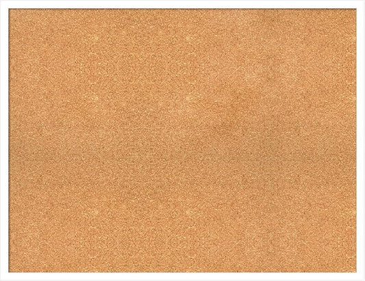 Amanti Art Natural Cork Board for Wall, 27x35 Vision Board with White Frame, Large Corkboard Office Decor for Home Organization, Modern Corkboard Pinboard to Display Items for Home Organization in