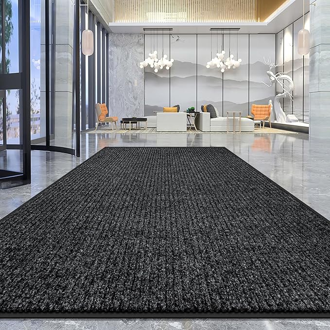 Vicwe Indoor Outdoor Door Mat, 3'x10' Heavy Duty Front Door Mat, Non-Slip Washable Doormats Entrance Mats, Dirt Resistant and Absorbent Doormat, Commercial Outdoor Entrance Floor Mat for Home Office