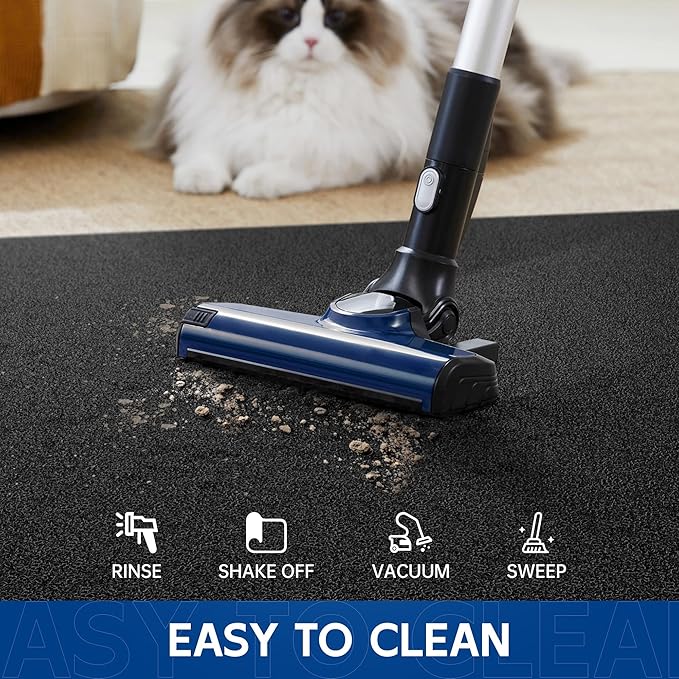 Sturdy Front Door Mat, 48" x 36" Heavy Duty Indoor Outdoor Doormat for Entryway, Fade Resistant, Waterproof Low Profile Entry Mat, Non Slip Welcome Mat for Outside Entrance, Patio, Home